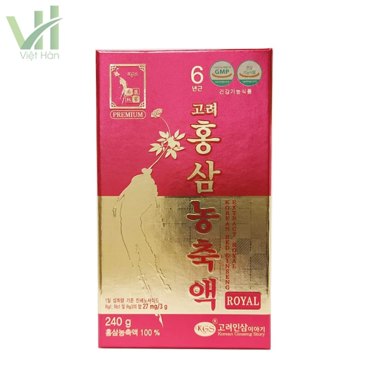 <em>Mặt trước sản phẩm cao hồng sâm Hàn Quốc - 240 gram KGS</em>
