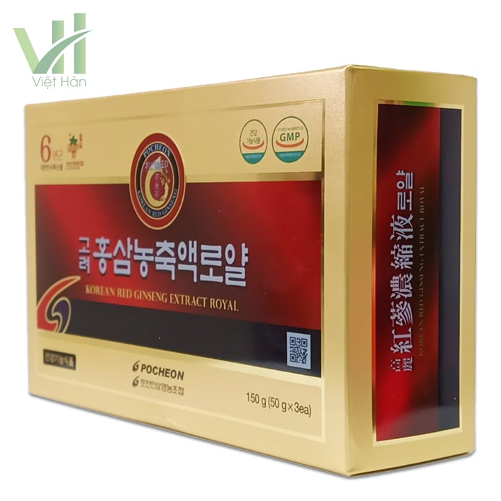 <em>Góc sản phẩm cao hồng sâm Pocheon Hàn Quốc - 50 gram x 3</em>