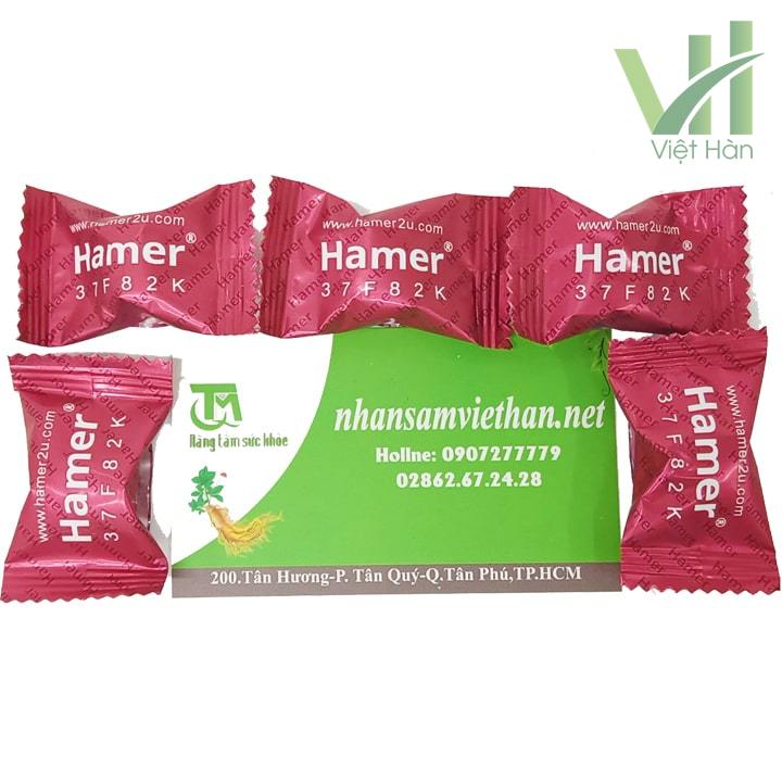 Sản phẩm Kẹo sâm Hamer Mỹ chính hãng - Nhân Sâm Việt Hàn