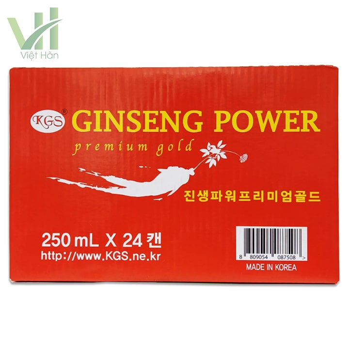 Sản phẩm nước hồng sâm KGS Gingseng Power 24 lon