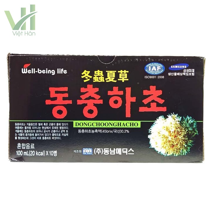 <em>Hộp Nước đông trùng hạ thảo Hàn Quốc 100ml x 10 chai</em>