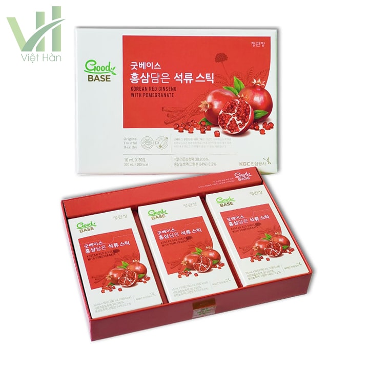 Nước ép lựu Collagen Hàn Quốc KGC dành cho nữ 10ml x 30 gói