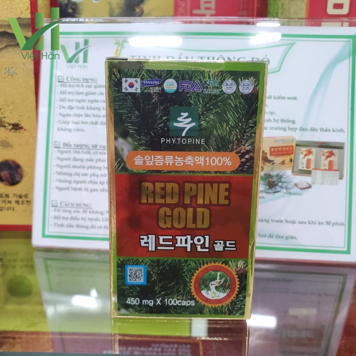 Tinh dầu thông đỏ Hàn Quốc Red Pine Gold 100 viên