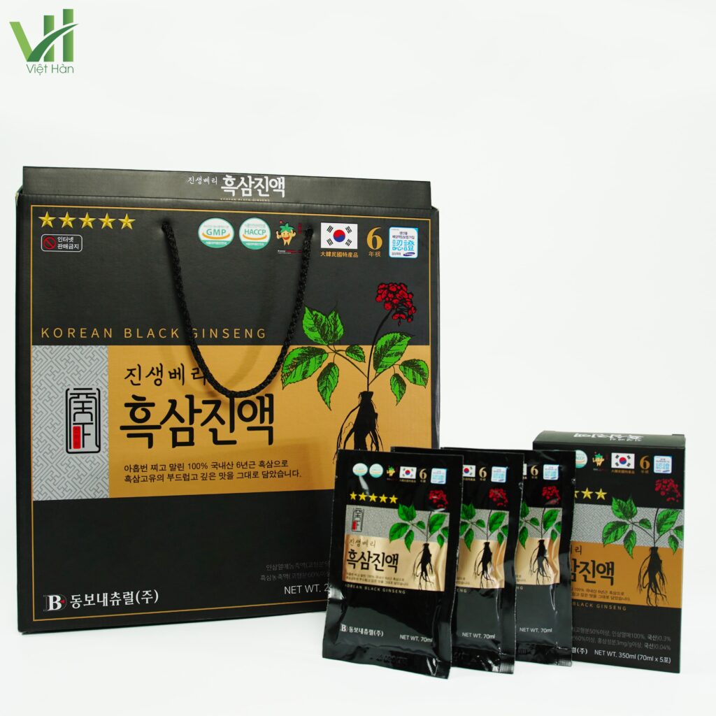 Hình ảnh: Bao quát hộp nước hắc sâm Daesan Hàn Quốc hộp 30 gói x 70ml