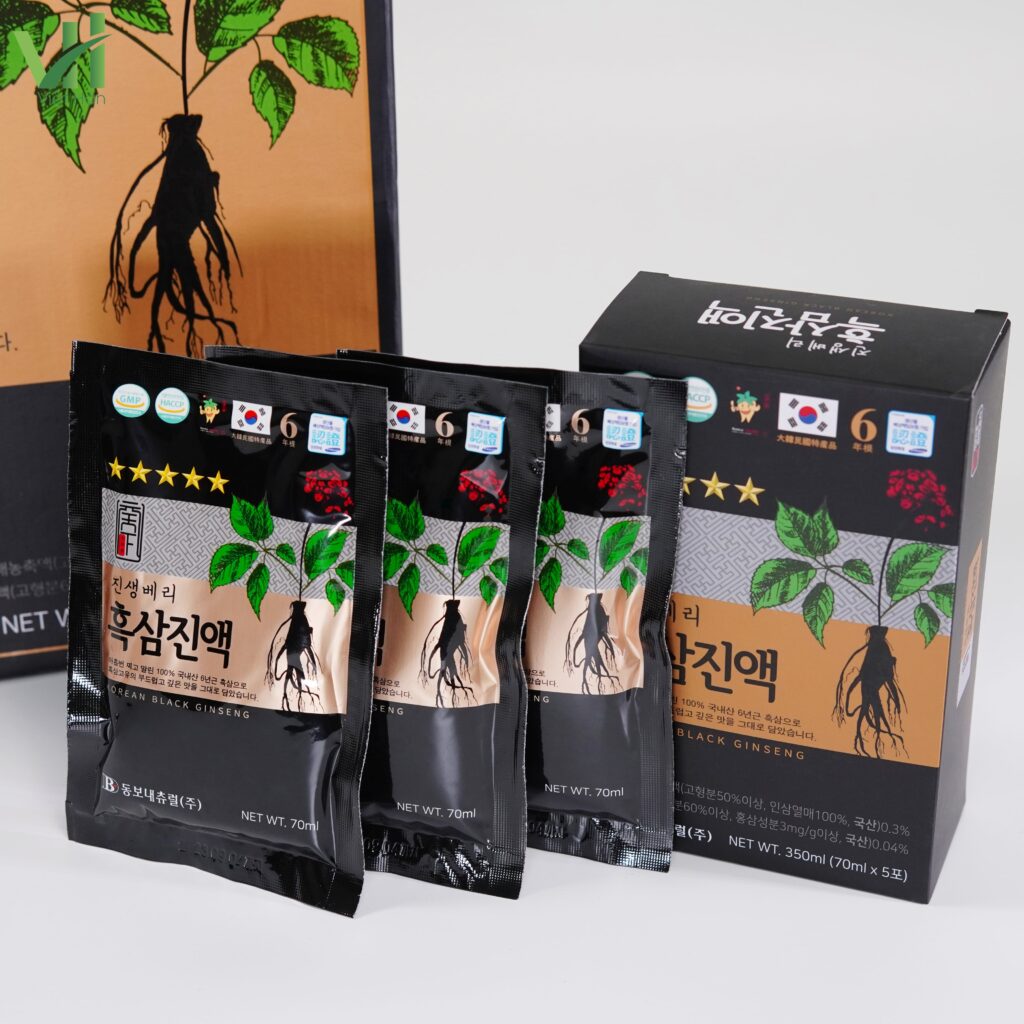 Hình ảnh: Gói nước hắc sâm Daesan Hàn Quốc hộp 30 gói x 70ml